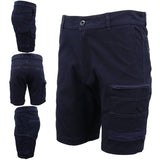 Darrahopens Men's Fashion > Shorts Mens Cargo Cotton Drill Work Shorts UPF 50+ 13 Pockets Tradies Workwear Trousers, Navy, 30