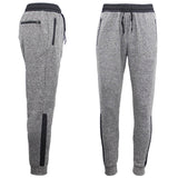 Darrahopens Men's Fashion > Shorts Mens Joggers Trousers Gym Sport Casual Sweat Track Pants Cuffed Hem w Zip Pocket, Light Grey, L