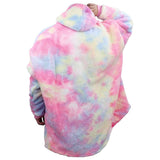 Darrahopens Men's Fashion > Sleepwear Oversized Soft Pullover Plain Hoodie Warm Fleece Blanket Plush Winter Sweatshirt, Pink Tie-Dye, Adult