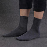 Darrahopens Men's Fashion > Socks 10 Pairs Men's Women's Cotton Breathable Crew Length Socks Work Business Cushion, Black