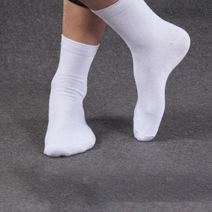 Darrahopens Men's Fashion > Socks 10 Pairs Men's Women's Cotton Breathable Crew Length Socks Work Business Cushion, White