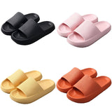 Darrahopens Men's Fashion > Thongs & Sandals Pillow Slides Sandals Non-Slip Ultra Soft Slippers Cloud Shower EVA Home Shoes, Black, 36/37