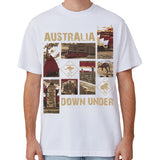 Darrahopens Men's Fashion > Tops & T-shirts 100% Cotton Australia Down Under Souvenir T-Shirt Unisex Adult Iconic Tee Top, Black, M