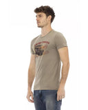 Darrahopens Men's Fashion > Tops & T-shirts Front Print Round Neck T-Shirt 2XL Men