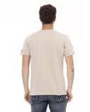 Darrahopens Men's Fashion > Tops & T-shirts Front Print Short Sleeve T-shirt with Round Neck L Men