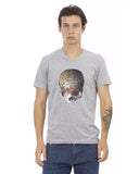 Darrahopens Men's Fashion > Tops & T-shirts Front Print V-Neck Short Sleeve T-Shirt L Men