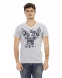 Darrahopens Men's Fashion > Tops & T-shirts Front Print V-Neck T-shirt L Men