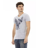 Darrahopens Men's Fashion > Tops & T-shirts Front Print V-Neck T-shirt L Men