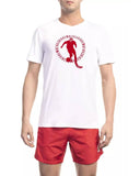 Darrahopens Men's Fashion > Tops & T-shirts Graphic Print T-shirt with Back Logo S Men