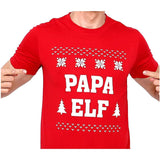 Darrahopens Men's Fashion > Tops & T-shirts New Funny Adult Xmas Christmas T Shirt Tee Mens Womens 100% Cotton Jolly Ugly, Papa Elf, 2XL