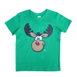 Darrahopens Men's Fashion > Tops & T-shirts New Funny Adult Xmas Christmas T Shirt Tee Mens Womens 100% Cotton Jolly Ugly, Reindeer (Green), 2XL