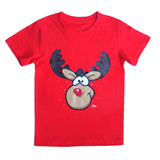 Darrahopens Men's Fashion > Tops & T-shirts New Funny Adult Xmas Christmas T Shirt Tee Mens Womens 100% Cotton Jolly Ugly, Reindeer (Red), 3XL