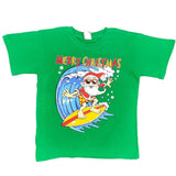 Darrahopens Men's Fashion > Tops & T-shirts New Funny Adult Xmas Christmas T Shirt Tee Mens Womens 100% Cotton Jolly Ugly, Santa Surf (Green), 2XL