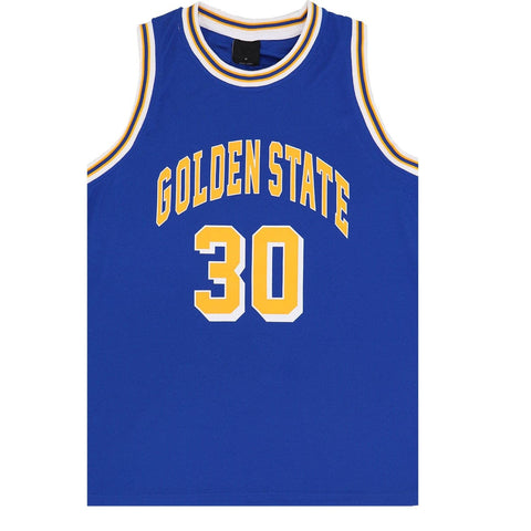 Darrahopens Men's Fashion > Tops & T-shirts New Men's Basketball Jersey Sports T Shirt Tee Vest Tops Gym Chicago Los Angeles, Blue - Golden State 30, 2XL