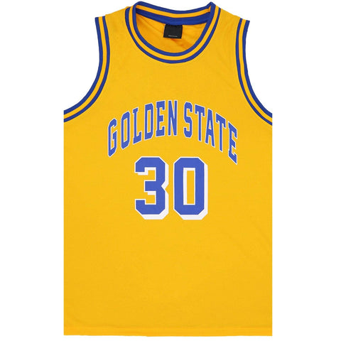 Darrahopens Men's Fashion > Tops & T-shirts New Men's Basketball Jersey Sports T Shirt Tee Vest Tops Gym Chicago Los Angeles, Yellow - Golden State 30, L