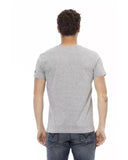 Darrahopens Men's Fashion > Tops & T-shirts Round Neck Short Sleeve T-shirt with Front Print L Men