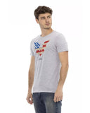 Darrahopens Men's Fashion > Tops & T-shirts Short Sleeve Round Neck T-shirt with Front Print 2XL Men