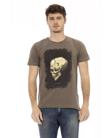 Darrahopens Men's Fashion > Tops & T-shirts Short Sleeve Round Neck T-shirt with Front Print M Men