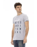 Darrahopens Men's Fashion > Tops & T-shirts Short Sleeve Round Neck T-shirt with Front Print XL Men