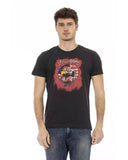 Darrahopens Men's Fashion > Tops & T-shirts Short Sleeve T-shirt with Round Neck and Front Print 2XL Men