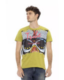 Darrahopens Men's Fashion > Tops & T-shirts Short Sleeve T-shirt with Round Neck and Front Print L Men