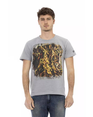 Darrahopens Men's Fashion > Tops & T-shirts Short Sleeve T-shirt with Round Neck and Front Print L Men