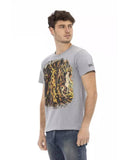 Darrahopens Men's Fashion > Tops & T-shirts Short Sleeve T-shirt with Round Neck and Front Print L Men