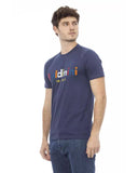 Darrahopens Men's Fashion > Tops & T-shirts Short Sleeve T-shirt with Round Neck and Front Print XS Men