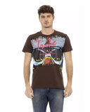 Darrahopens Men's Fashion > Tops & T-shirts Short Sleeve T-shirt with Round Neck - Front Print 2XL Men