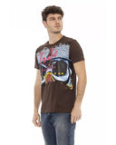 Darrahopens Men's Fashion > Tops & T-shirts Short Sleeve T-shirt with Round Neck - Front Print 2XL Men