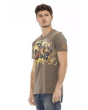 Darrahopens Men's Fashion > Tops & T-shirts Short Sleeve T-shirt with Round Neck - Front Print 2XL Men