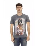 Darrahopens Men's Fashion > Tops & T-shirts Short Sleeve T-shirt with Round Neck - Front Print 2XL Men