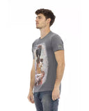 Darrahopens Men's Fashion > Tops & T-shirts Short Sleeve T-shirt with Round Neck - Front Print 2XL Men