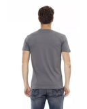 Darrahopens Men's Fashion > Tops & T-shirts Short Sleeve T-shirt with Round Neck - Front Print 2XL Men