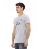 Darrahopens Men's Fashion > Tops & T-shirts Short Sleeve T-shirt with Round Neck - Front Print L Men