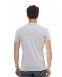 Darrahopens Men's Fashion > Tops & T-shirts Short Sleeve T-shirt with Round Neck - Front Print L Men