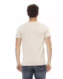 Darrahopens Men's Fashion > Tops & T-shirts Short Sleeve T-shirt with Round Neck - Front Print L Men