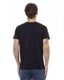 Darrahopens Men's Fashion > Tops & T-shirts Short Sleeve T-shirt with V-neck and Front Print 2XL Men