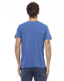 Darrahopens Men's Fashion > Tops & T-shirts Short Sleeve T-shirt with V-neck and Front Print 2XL Men