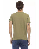 Darrahopens Men's Fashion > Tops & T-shirts Short Sleeve T-shirt with V-neck and Front Print 2XL Men