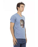 Darrahopens Men's Fashion > Tops & T-shirts Short Sleeve T-shirt with V-neck and Front Print 2XL Men