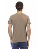 Darrahopens Men's Fashion > Tops & T-shirts Short Sleeve T-shirt with V-neck and Front Print 2XL Men