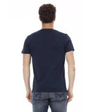 Darrahopens Men's Fashion > Tops & T-shirts Short Sleeve T-shirt with V-neck and Front Print 2XL Men