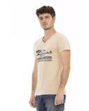 Darrahopens Men's Fashion > Tops & T-shirts Short Sleeve T-shirt with V-neck and Front Print 2XL Men