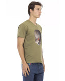 Darrahopens Men's Fashion > Tops & T-shirts Short Sleeve T-shirt with V-neck and Front Print 2XL Men