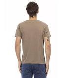 Darrahopens Men's Fashion > Tops & T-shirts Short Sleeve T-shirt with V-neck and Front Print L Men