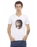 Darrahopens Men's Fashion > Tops & T-shirts Short Sleeve T-shirt With V-neck. Front Print. 2XL Men