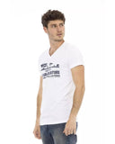 Darrahopens Men's Fashion > Tops & T-shirts Short Sleeve V-Neck T-shirt with Front Print 2XL Men