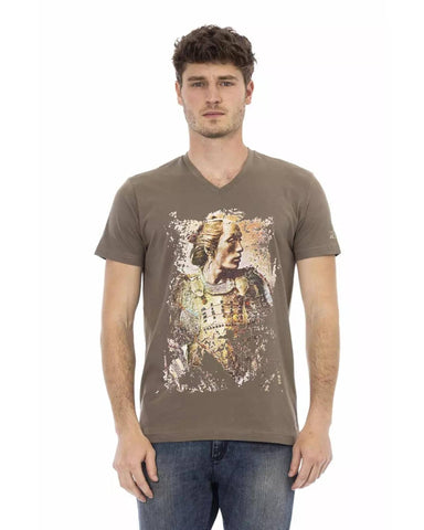 Darrahopens Men's Fashion > Tops & T-shirts Short Sleeve V-Neck T-shirt with Front Print 2XL Men