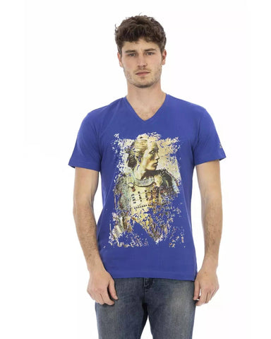 Darrahopens Men's Fashion > Tops & T-shirts Short Sleeve V-Neck T-shirt with Front Print 2XL Men